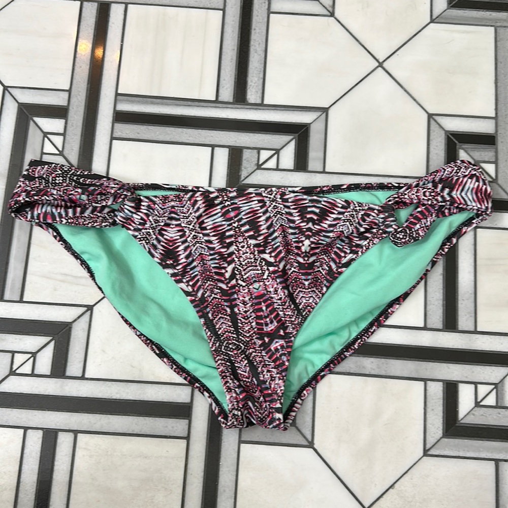 Ninety Six Degrees Pink Ikat Print Bikini Bottom X-Large